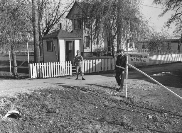 Guards at POW camp in Chesterfield